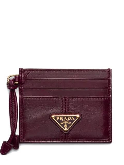 logo-plaque card holder by PRADA
