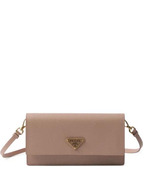 logo plaque satchel bag by PRADA