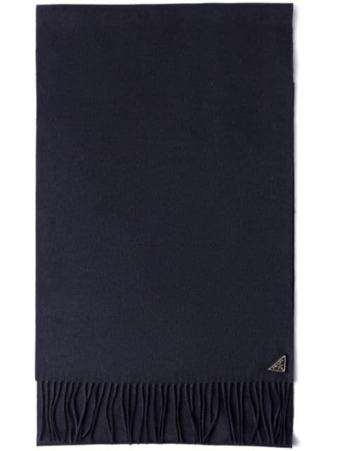 logo-plaque scarf by PRADA