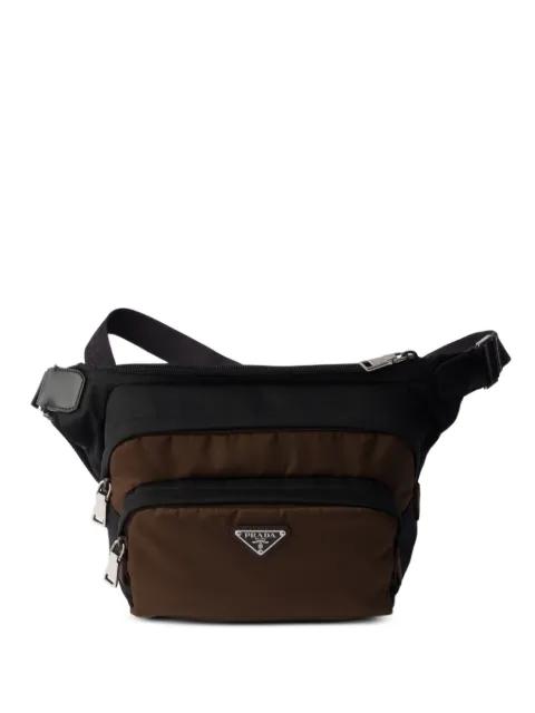 logo-plaque shoulder bag by PRADA
