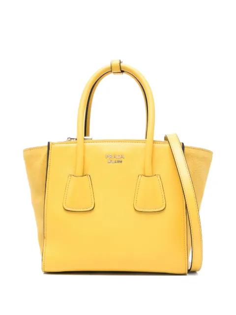 logo-plaque tote bag by PRADA