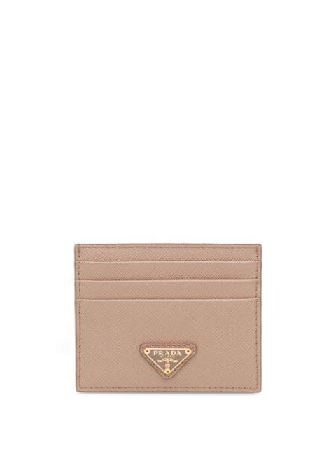 logo-plaque wallet by PRADA