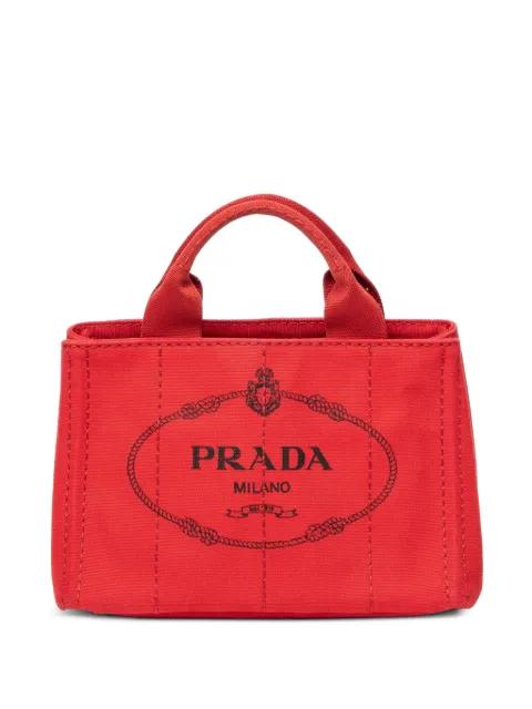logo-print bag by PRADA 