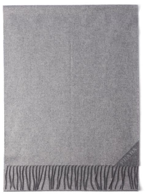 logo-print scarf by PRADA
