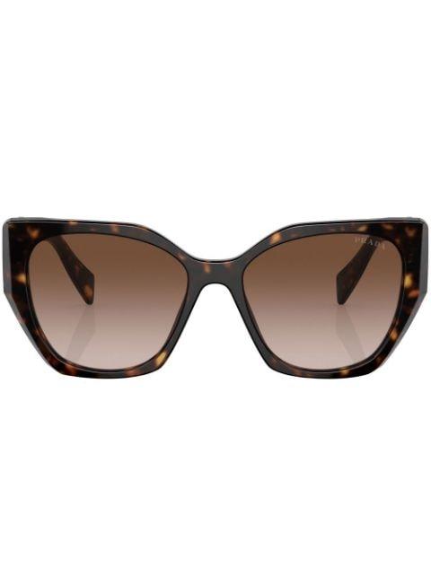 logo tortoiseshell-frame sunglasses by PRADA