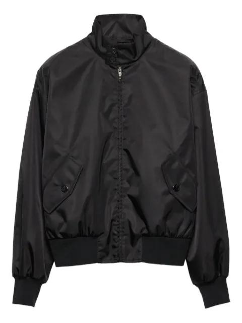 low-shoulder-sleeve zip-front jacket by PRADA