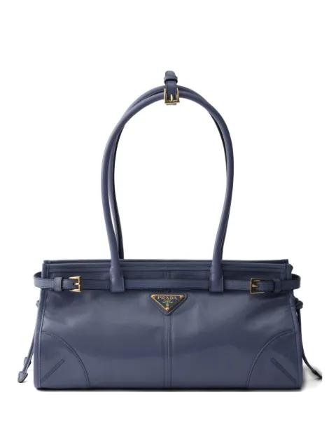 medium Bonnie leather tote bag by PRADA