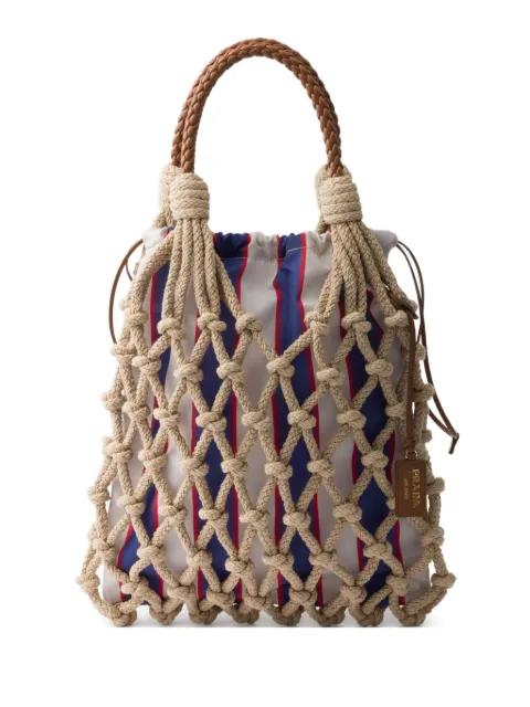 medium Noué cotton tote bag by PRADA