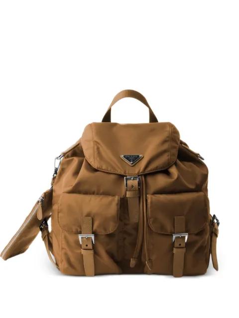 medium Re-Nylon backpack with pouch by PRADA