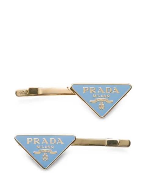 metal hair clips by PRADA