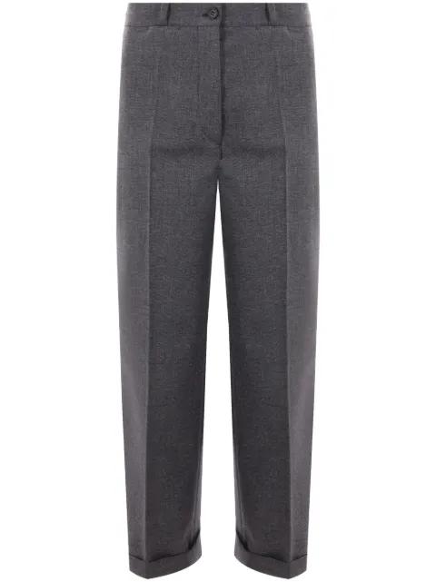mid-rise wool tailored trousers by PRADA