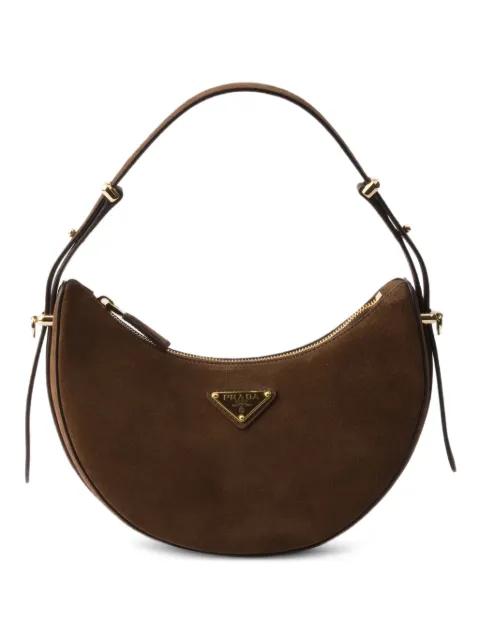 mini Arqué suede shoulder bag by PRADA