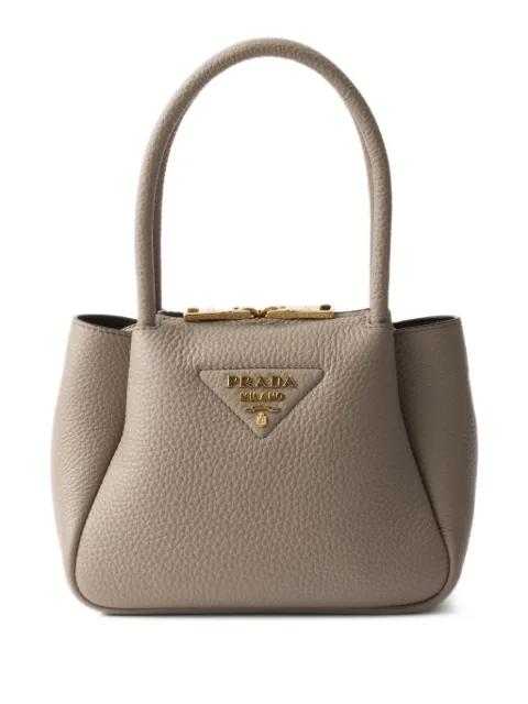 mini leather tote bag by PRADA