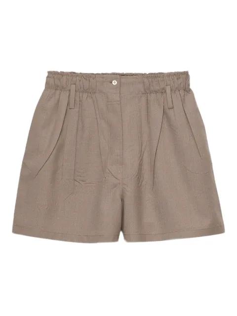 mouliné wool shorts by PRADA