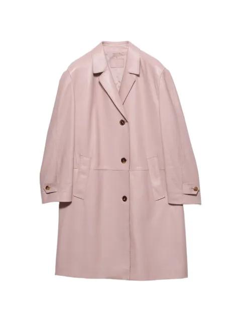 nappa leather coat by PRADA