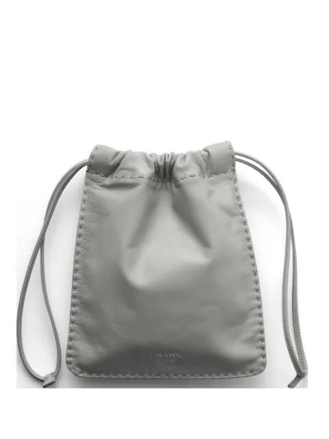 nappa-leather smartphone pouch by PRADA