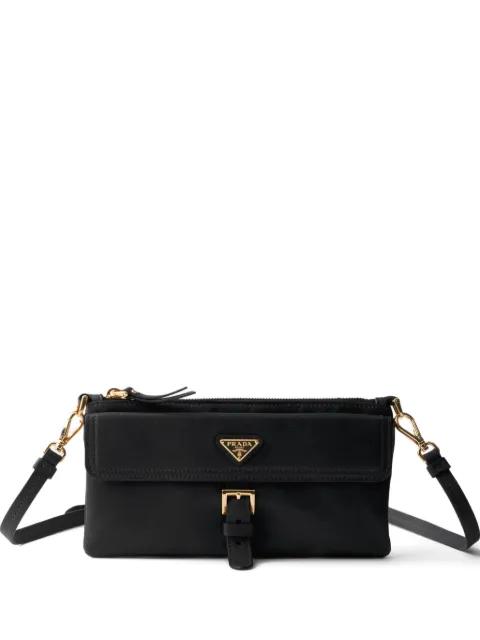 nappa-leather wallet with shoulder-strap by PRADA