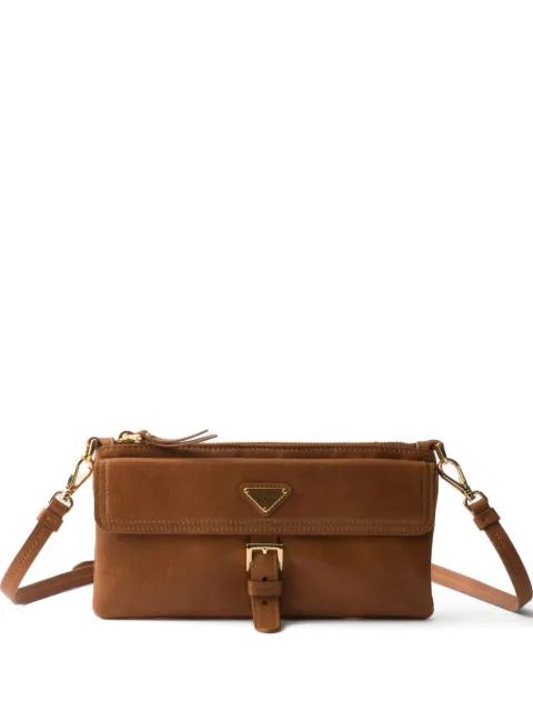 nappa leather wallet with shoulder strap by PRADA