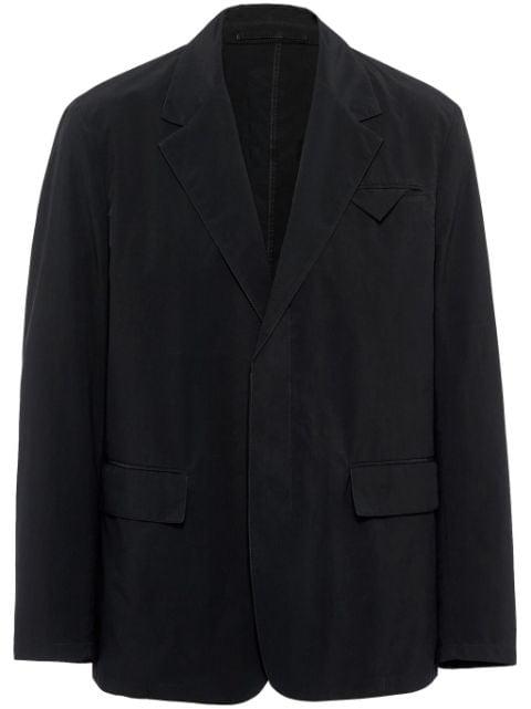 notched-lapels single-breasted blazer by PRADA