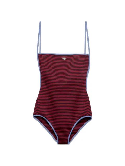 one-piece interlock jersey swimsuit by PRADA