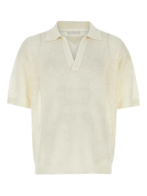 open-knit polo shirt by PRADA