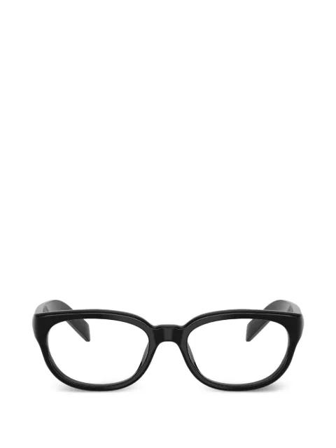 oval-frame glasses by PRADA