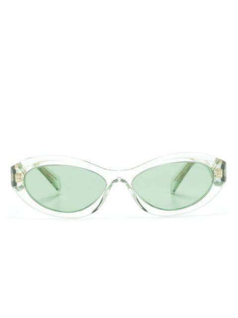 oval-frame sunglasses by PRADA