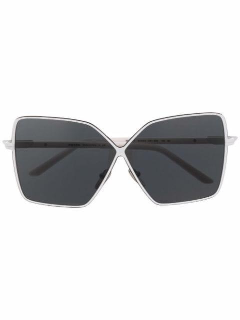 overzied tinted sunglasses by PRADA