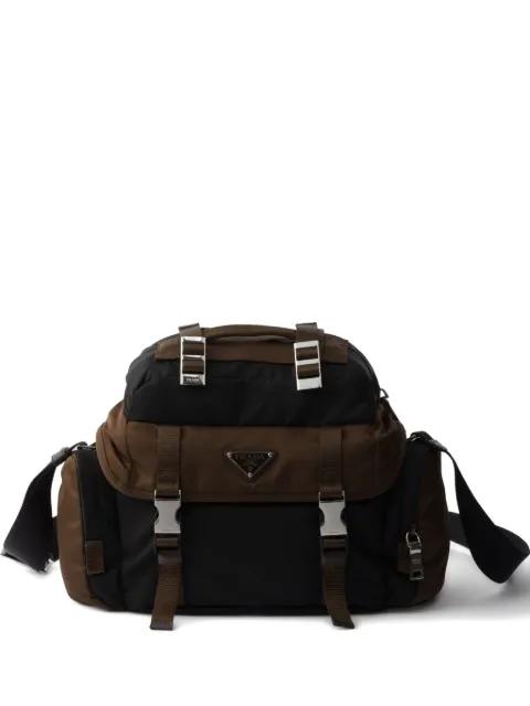 padded buckled shoulder bag by PRADA