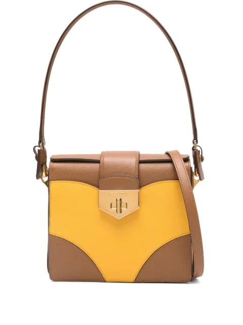 panelled shoulder bag by PRADA