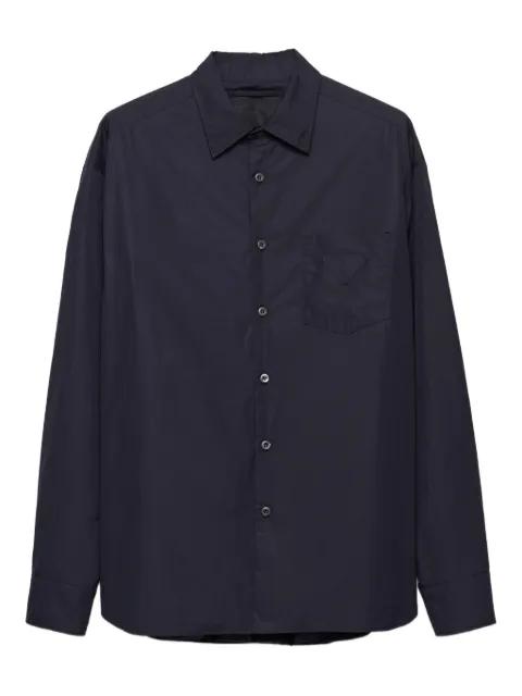 patch-pocket classic-collar shirt by PRADA