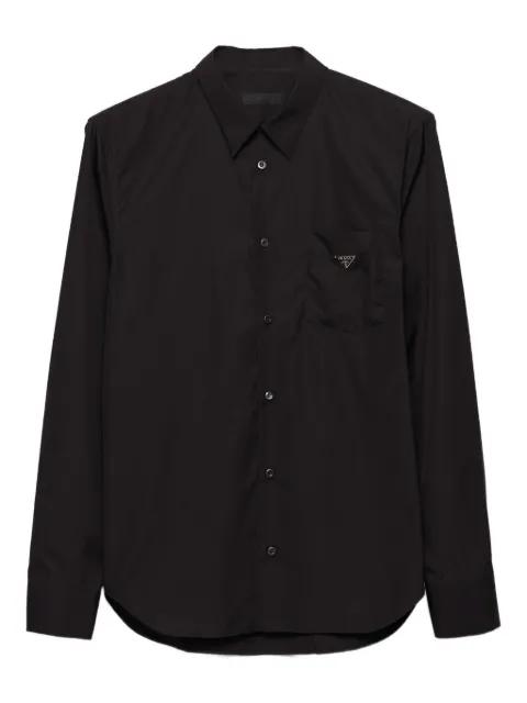 patch-pocket cotton shirt by PRADA