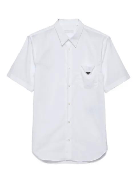 patch-pocket short-sleeve shirt by PRADA