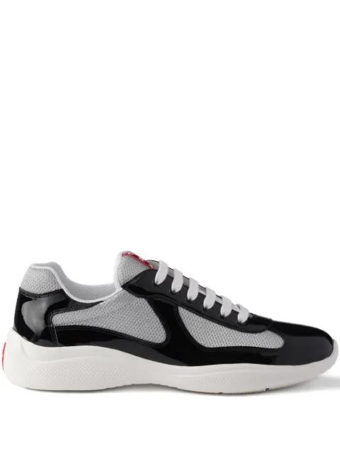 patent-leather sneakers by PRADA