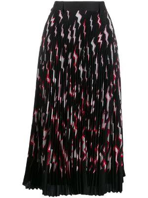 pleated lightning bolt skirt by PRADA