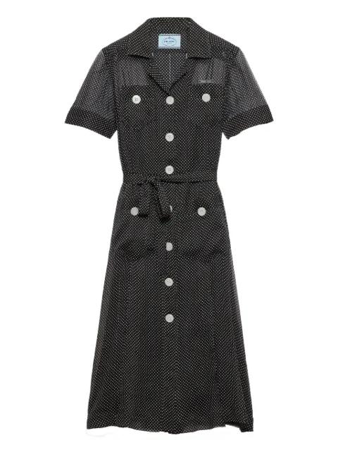 polka-dot shirt dress by PRADA