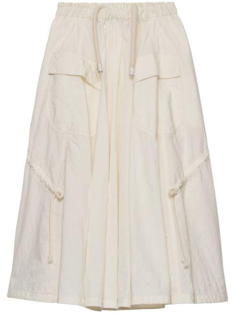 pongé midi skirt by PRADA