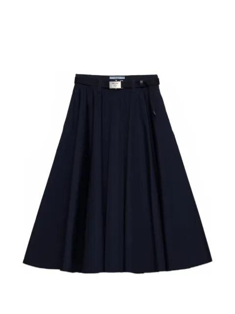 poplin midi-skirt by PRADA
