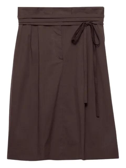 poplin wrap skirt by PRADA