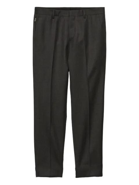 pressed-crease wool trousers by PRADA