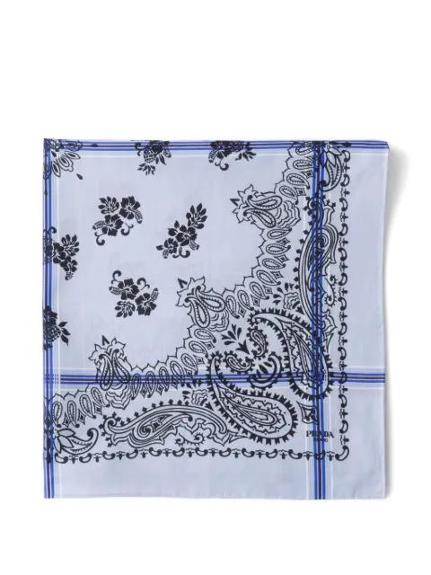 printed cotton scarf 65 by PRADA