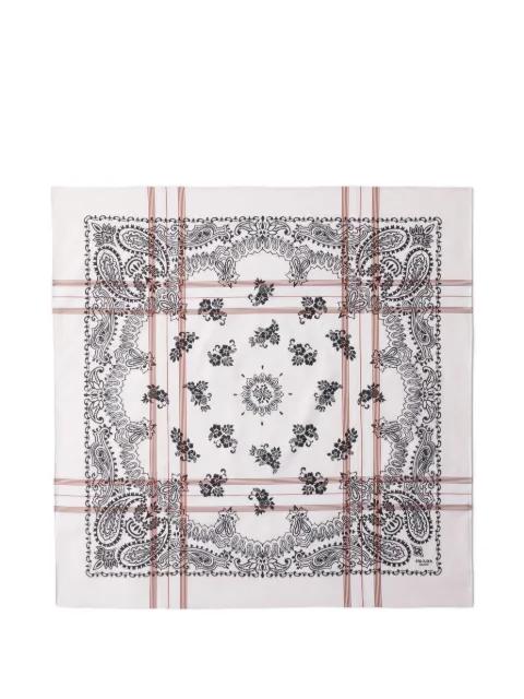 printed cotton scarf 65 by PRADA