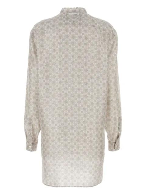 printed silk shirt dress by PRADA
