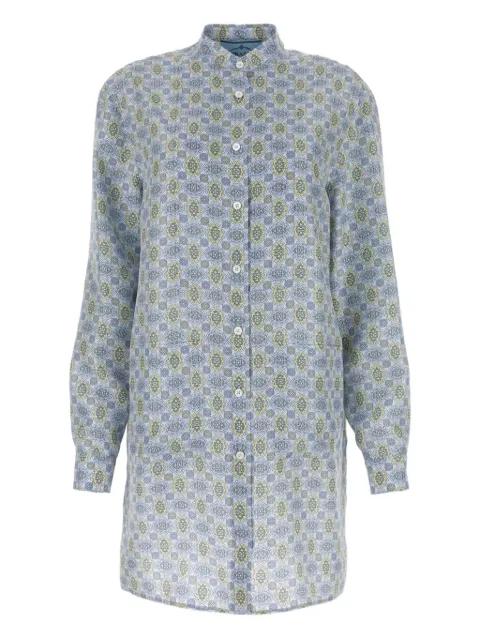printed silk shirt dress by PRADA