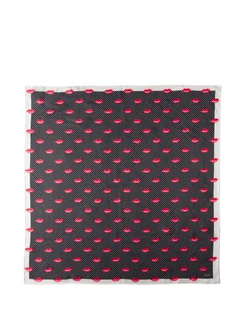 printed silk twill scarf by PRADA