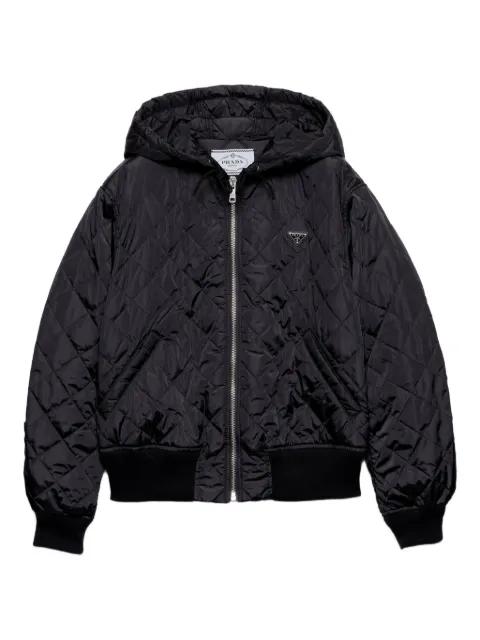 quilted hoodied jacket by PRADA
