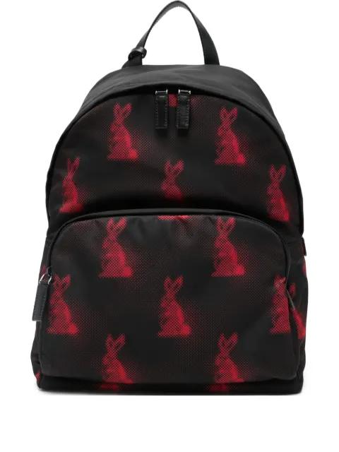 rabbit-print backpack by PRADA
