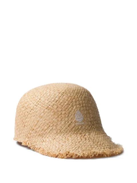 raffia baseball cap by PRADA