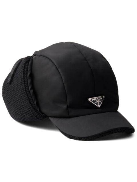 re-rylon and wool trapper hat by PRADA