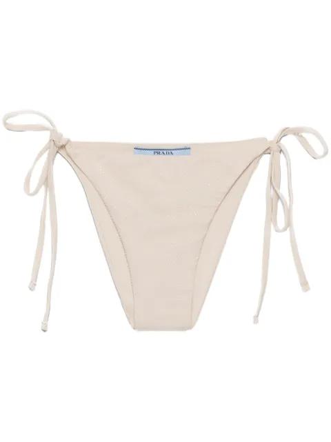 rhinestone-embellished bikini bottoms by PRADA